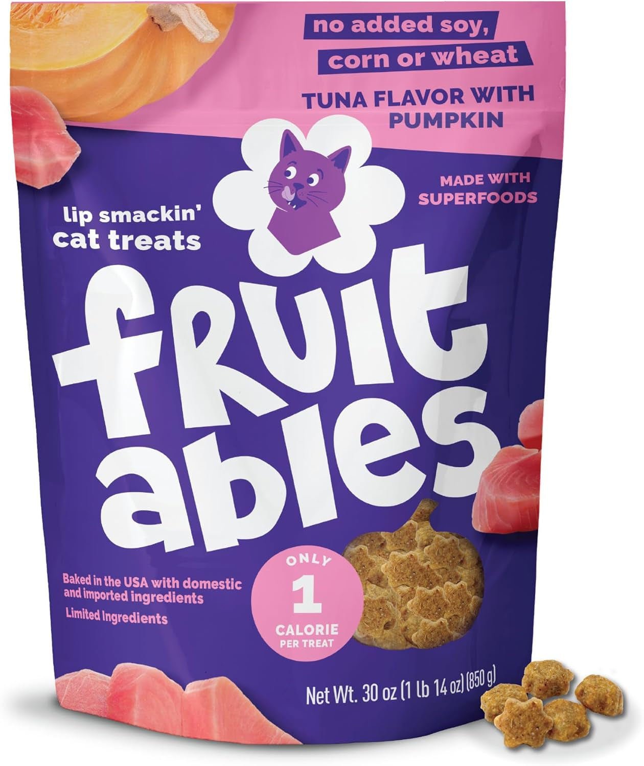 fruitables-crunchy-cat-treats-healthy-cat-treats-tuna-pumpkin-2-5oz-healthy-cat-treats-natural-feline-snacks-protein-rich-crunchy-biscuits-indoor-cats-kitten-rewards-made-in-usa