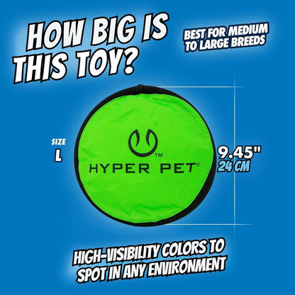 Hyper Pet Flippy Flopper Flying Disc Soft Dog Toy 9 Inch, Floats, 2 Pack | Safe on Teeth for All Breeds, Stays on the Water Surface for Pool and Lake Fetch Games, Colors May Vary with Every Order4