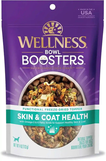 Wellness Bowl Boosters Digestive Health Dog Food Topper with Freeze Dried Pieces for Small, Medium, and Large Breeds, Sensitive Stomach, Grain Free, Natural, Chicken Recipe, 4 Oz Bag18
