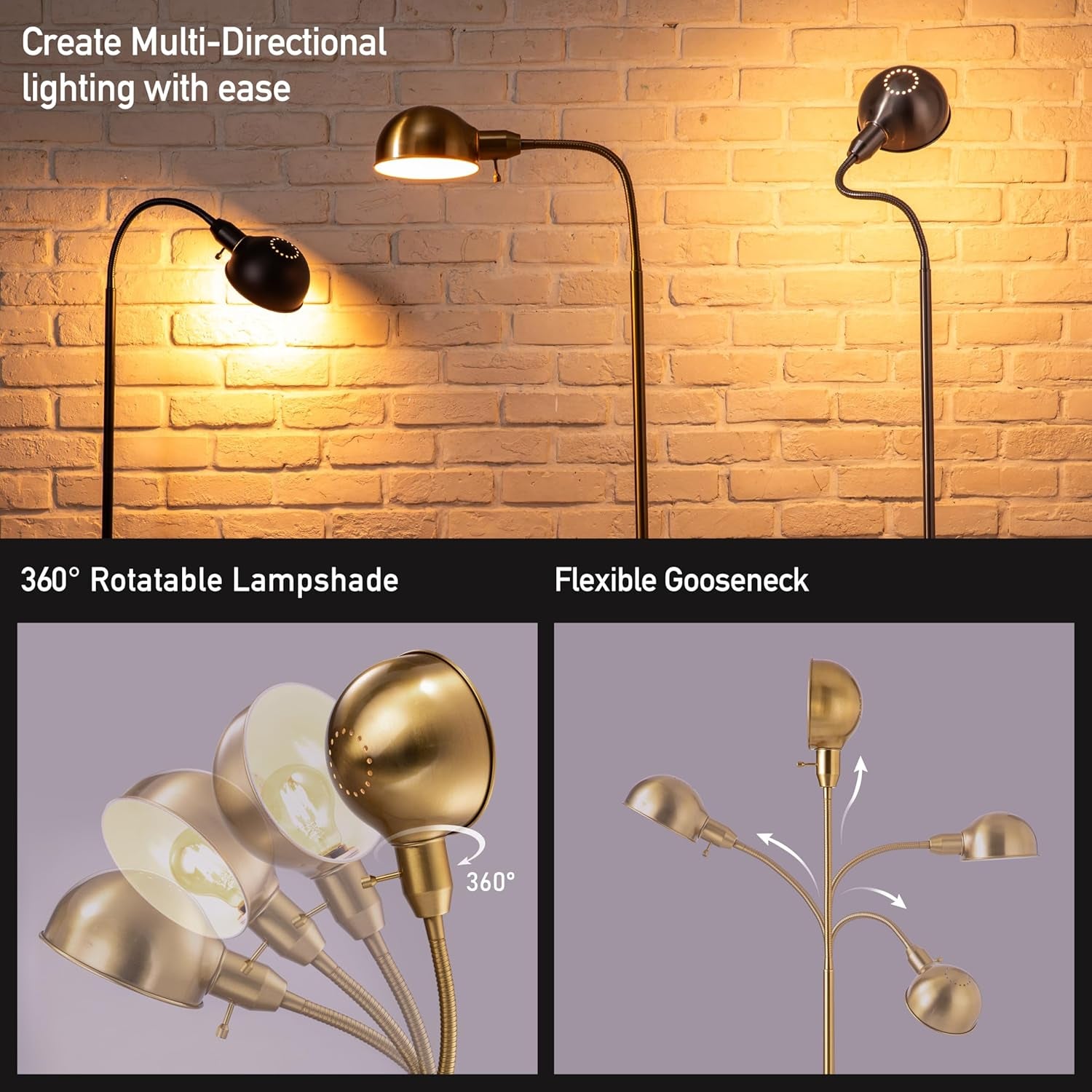 adjustable-floor-lamp-with-flexible-gooseneck-and-rotatable-shade-e26-socket-10-inch-base-ideal-for-reading-bedside-living-room-brushed-nickel