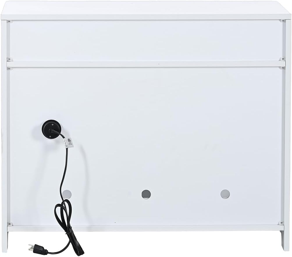 31-5-l-white-cat-litter-box-enclosure-with-hidden-plug-2-doors-indoor-large-cat-washroom-storage-bench-side-table