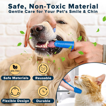 6PCS Grooming & Bath Supplies for Dogs, Cats | Dog Washing Gloves | Dog Bath Brush | Dog Shower Brush | Pet Grooming Gloves | Dog Grooming Kit | Pet Supplies for Showerhead & Sprayer (Navy Blue)6