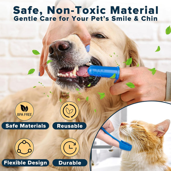 6PCS Grooming & Bath Supplies for Dogs, Cats | Dog Washing Gloves | Dog Bath Brush | Dog Shower Brush | Pet Grooming Gloves | Dog Grooming Kit | Pet Supplies for Showerhead & Sprayer (Navy Blue)6