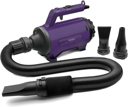Dog Dryer High Velocity Pet Dog Grooming Force Hair Dryer/Blower | High Velocity Force Blower Dryer for Professional Dog Pet Grooming, Purple Sherbao SMD-06P1
