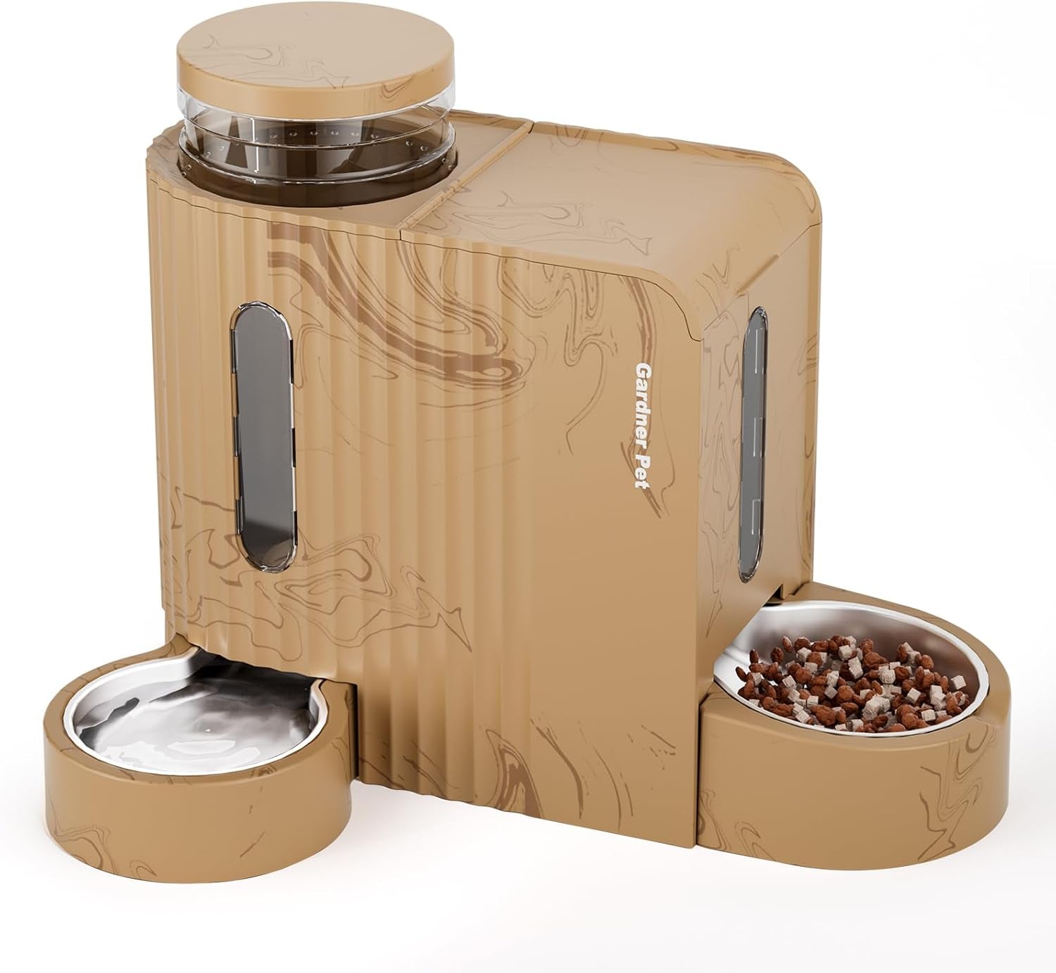 gardner-pet-gravity-automatic-2-in-1-pet-feeder-0-8-gallons-2-cat-feeder-and-water-dispenser-set-100-bpa-free-and-stainless-steel-water-bowl-for-dogs-cats-rabbits-puppies-light-woodgrain