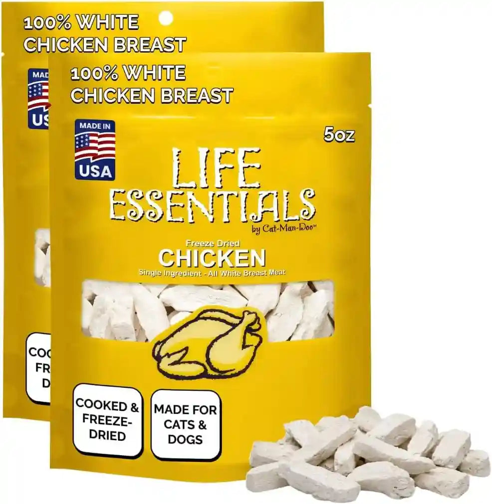 life-essentials-by-cat-man-doo-chicken-5oz-bag-freeze-dried-chicken-cat-dog-treats-healthy-single-ingredient-training-treats-high-protein