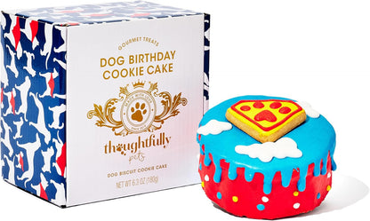 Blue Dog Birthday Cookie Cake, Decorated Gourmet Biscuit Dog Treat Cake | Crunchy Dog Biscuit, Birthday Gift for Dogs, Dog Lover Gift, Pet Celebration, Dog Mom & Dog Dad Gifts11