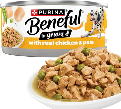 Purina Beneful with Real Chicken or Steak Flavor in Gravy Wet Dog Food Variety Pack - 5.5 Oz. (Pack of 12)11