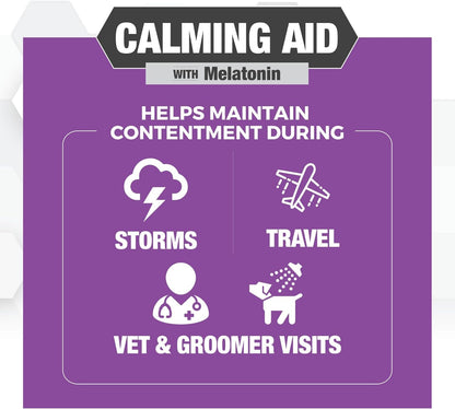 Progility Calming Aid with Melatonin for Dogs, Stress & Situational Support | 90 Soft Chews, Supports Calm Behavior for Storms, Fireworks, Travel, Vet Visits, Easy to Serve Daily Supplement5
