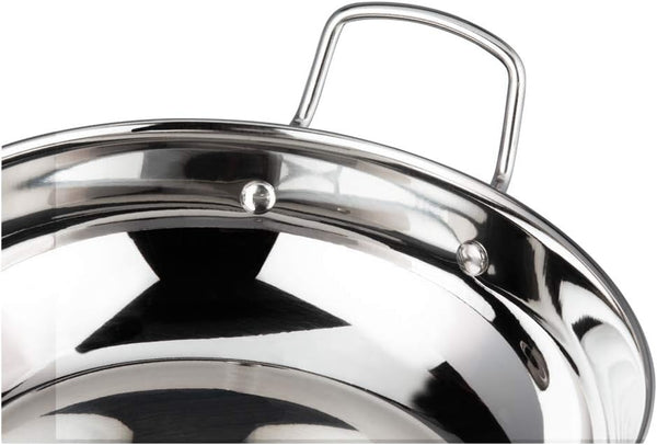 Stainless Steel Kadhai with Tempered Glass Lid, 20Cm, Premium Quality | 2 Litre Induction-Friendly Multi-Use Pot for Sauces, Deep Frying and Stews; Indian Cooking Essential7