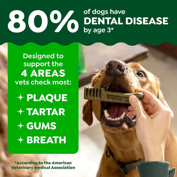 Greenies Teenie Original Natural Dental Dog Treats, Chicken, 192 Count | Clinically-Proven, Veterinarian-Recommended, 47% Less Tartar & 40% Less Plaque in 28 Days, for Dogs 5-15 Lbs, 54 Oz. Pack4