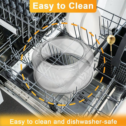 Upgraded Power Dome Compatible with Nuwave Ovens | Premium Plastic Lid for Nuwave Pro plus and Elite Ovens, Clear4