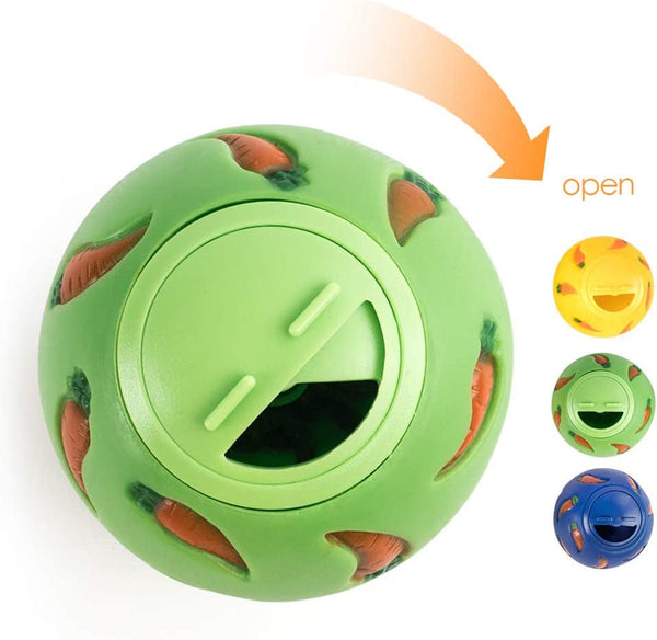 Niteangel Treat Ball, Snack Ball for Small Animals (Small, Yellow & Green)3