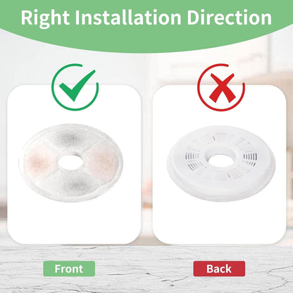 8 Pack Cat Water Fountain Replacement Filters Fit for 3L Flower Water Dispenser Automatic Pet Dog Cat Fountain Filter6