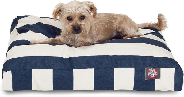 Majestic Pet Stripes Rectangle Medium Dog Bed Washable – Non Slip Comfy Pet Bed – Dog Crate Bed with Removable Washable Cover – Dog Kennel Bed for Sleeping, Polyester Fiber, Medium, Black31