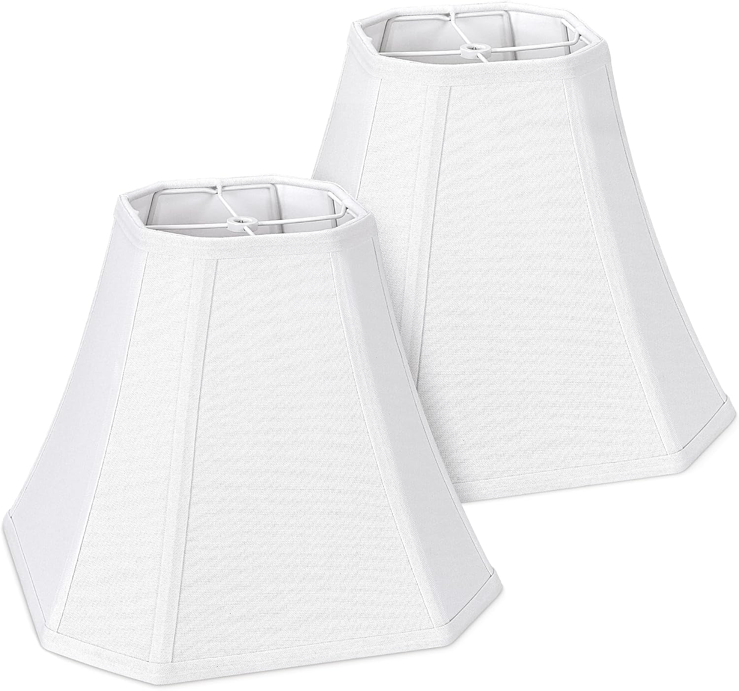 2-pack-white-square-cut-corner-lamp-shades-6-5-top-13-bottom-10-8-height-spider-fitter-medium-shade-for-table-lamps-foldable-bell-fabric-lampshade-modern-minimalist-home-decor
