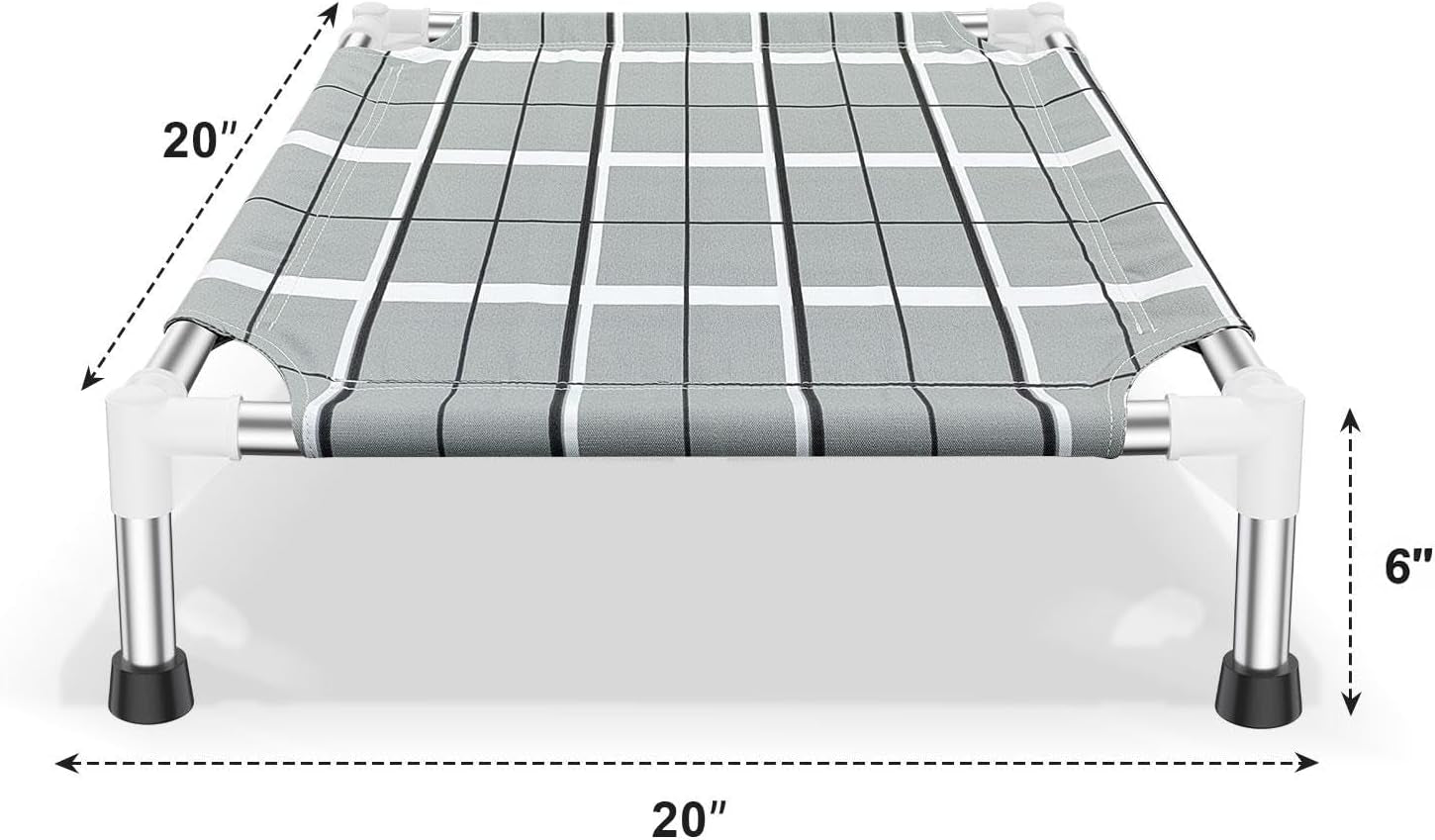 elevated-dog-bed-raised-cooling-lifted-dog-cot-for-indoor-outdoor-cooling-breathable-outside-portable-dog-hammock-bed-for-small-pet-non-slip-feet-stainless-steel-frame