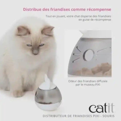 Catit PIXI Treat Dispenser, Interactive Treat Dispensing Cat Toy, Mouse5