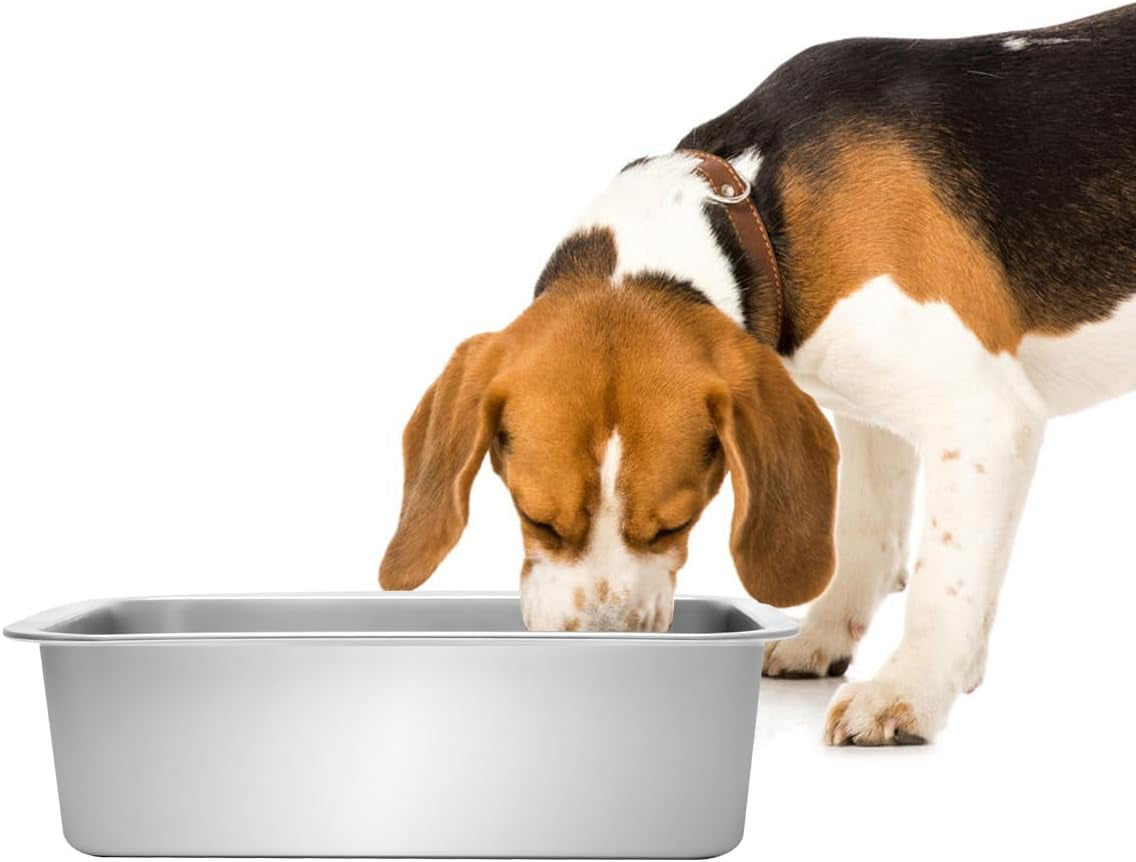 kichwit-1-8-gallons-large-dog-bowl-stainless-steel-pan-food-grade-dishwasher-safe