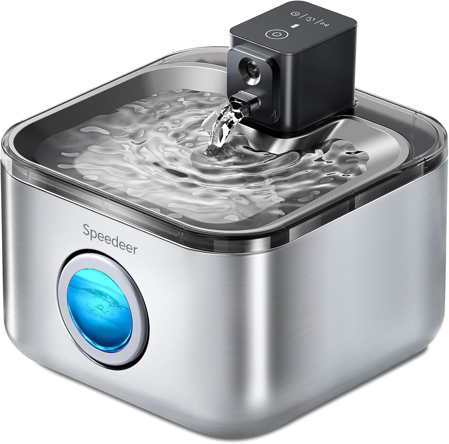 wireless-cat-water-fountain-stainless-steel-135oz-4l-cordless-design-motion-sensor-4000mah-battery-operated-pet-fountain-3-water-modes-20db-quiet-pump-multi-filtration
