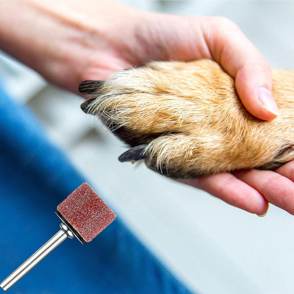 22 Pet Nail Grinder Replacement Kit with Grit Sanding Bands Pet Smoother Claw Care Black Grinding Drums Dog Nail Grinder Replacement Dog Claw Grooming Supplies(1/2 Inch 60 Grit and 100 Grit)7