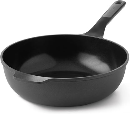 Leo Ceramic Nonstick Wok Pan 12In 5.3Qt, Induction Stir Fry Pan | Induction Compatible Aluminum, PFAS & PTFE Free Ceragreen Coating, Stay Cool Handle, Oven Safe, Spoon Rest & Steam Vent5