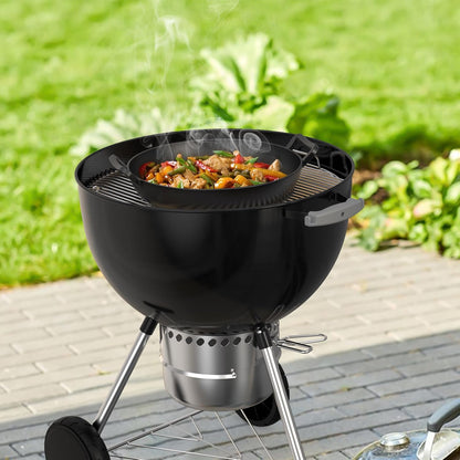 Cast Iron Wok for Weber Gourmet BBQ System | Universal Nonstick Stir-Fry Pan, for Multiple Cooktops Including Induction, Gas Stove, Range Oven, Campfire7