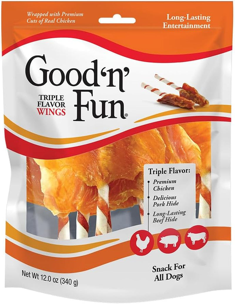 good-n-fun-triple-flavor-wings-chews-for-all-dogs-12-ounces-treat-your-dog-to-long-lasting-chews-made-with-chicken-pork-hide-and-beef-hide-pack-of-2