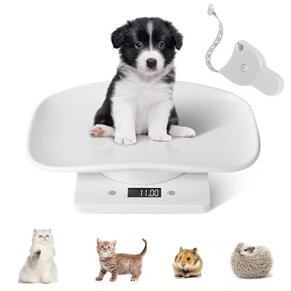 Digital Small Animals Scales for Weighing with Tape Measure, Puppy Whelping Scale Weigh Your Kitten, Rabbit with High Precision, Multifunction Electronic Baby Scales for Small Dogs1
