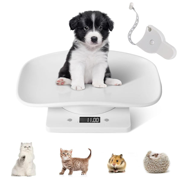 Digital Small Animals Scales for Weighing with Tape Measure, Puppy Whelping Scale Weigh Your Kitten, Rabbit with High Precision, Multifunction Electronic Baby Scales for Small Dogs1
