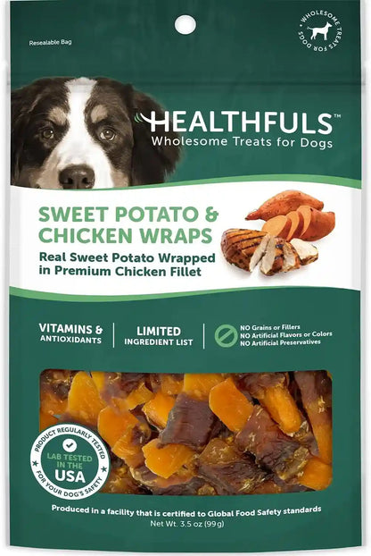 Healthfuls Chicken Wrapped Sweet Potato Dog Treats, 16Oz12