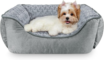 JOEJOY Rectangle Dog Bed for Large Medium Small Dogs - Washable Orthopedic Sofa Bed, Soft Breathable Puppy & Pet Cuddler, Durable Calming Dog Bed with Anti-Slip Bottom, Multiple Sizes, Beige21