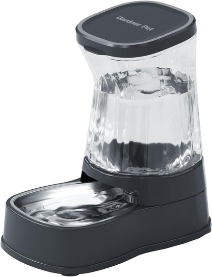 Gardner Pet Automatic Dog Water Dispenser Gravity Stainless Steel Water Waterer Feeder, 100% Bpa-Free Large Capacity Water Feeding Bowls for Medium & Large-Sized Dogs Cats Other Pets -(1 Gallon)17