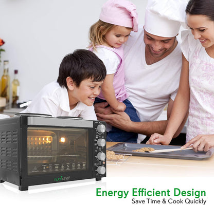 Kitchen Convection Electric Countertop Rotisserie Toaster Oven Cooker with Food Warming Hot Plates, 30+ Quart (AZPKRTO28)6