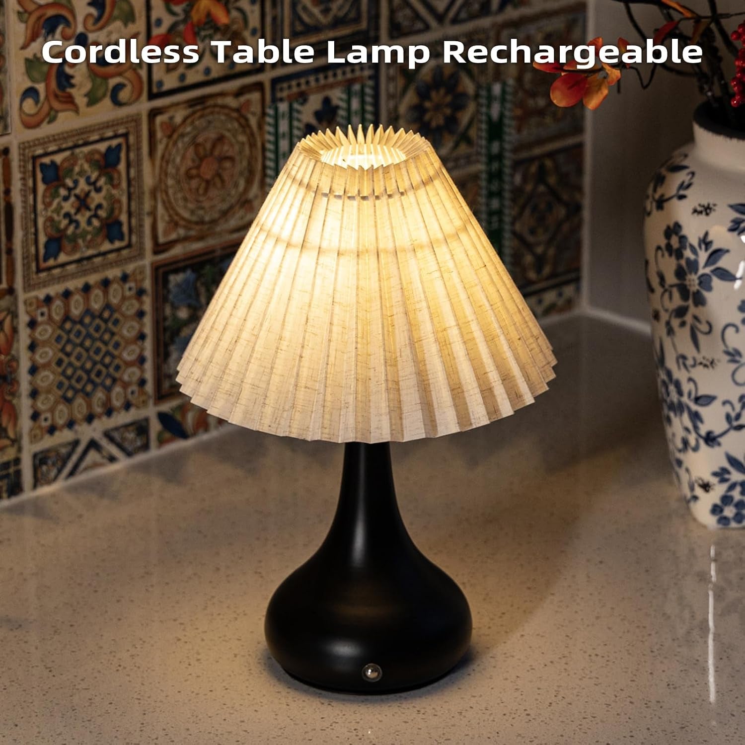 pleated-cordless-table-lamp-1800mah-powered-rechargeable-lamp-battery-operated-dimmable-lamp-wireless-replaceable-led-bulb-linen-shade-for-kitchen-bedside-tabletop-metal-base-white