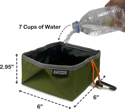 Travel Dog Bowls, 2 Pack 60Oz Collapsible Dog Bowls, Portable Food and Water Bowls for Walking, Camping, and Traveling, Suitable for Food and Water2