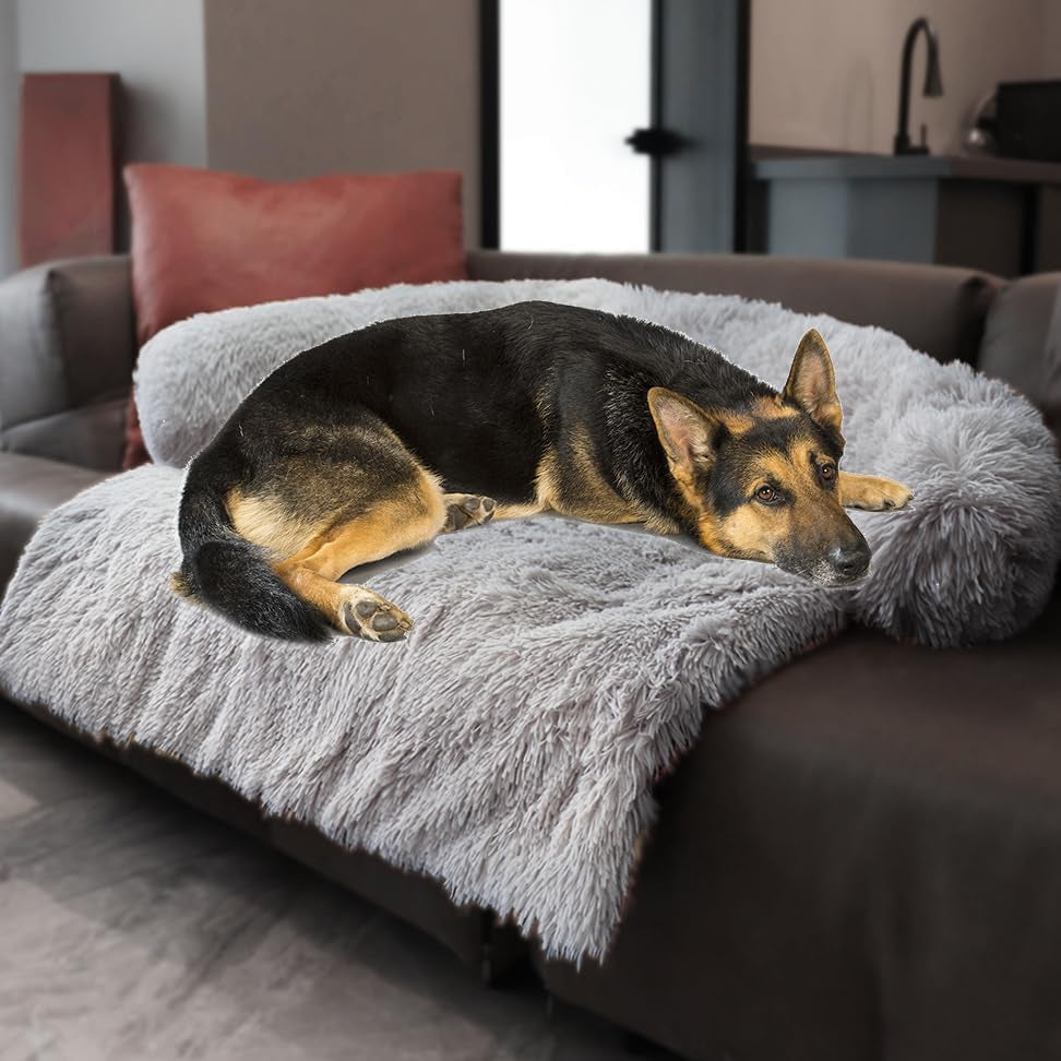 calming-dogs-cats-bed-mats-dog-pad-washable-removable-couch-cover-plush-long-fur-mat-for-pets-waterproof-lining-perfect-for-small-medium-and-large-dogs-and-cats-gradient-gray-36x31