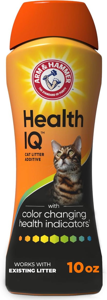 ARM & Hammer Health IQ Cat Litter Additive, 10 Oz | Color Changing Health Indicators, Urine Ph Monitoring, Works with Most Litter1