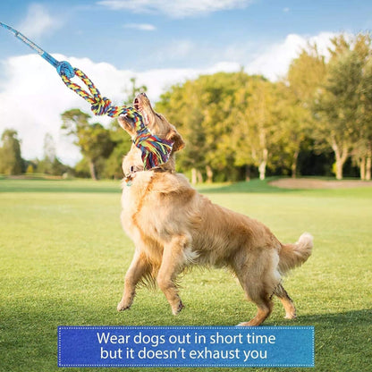 Flirt Pole for Dogs Interactive Chase Toy for Large Medium Small Puppy Dogs | for Chase and Tug of War, Dog Teaser Wand with Lure, Chewing Toy, for Outdoor Exercise & Training,Easy to Use,Carry, Sturdy9