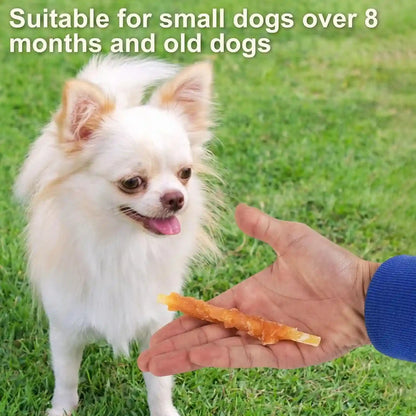 MON2SUN Dog Treats, 4.5-4.7 Inch Chicken Wrapped Codfish Sticks, 14.11 Oz | 40 Count Pack, Soft Chewy Texture, Low-Fat Recipe, Rawhide-Free Daily Treats, Suitable for Small Dogs12