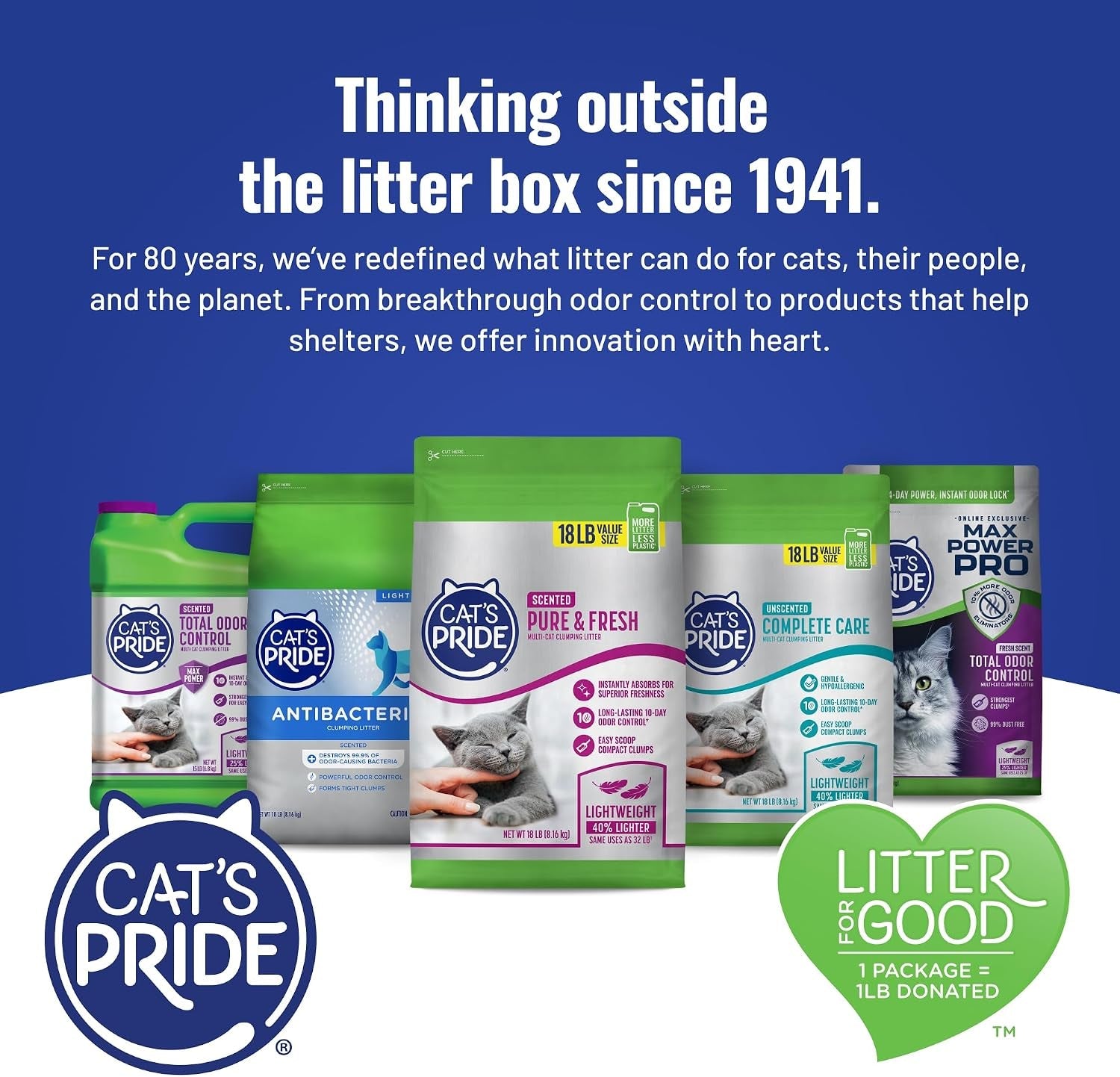 cats-pride-premium-lightweight-clumping-litter-pure-fresh-up-to-10-days-of-powerful-odor-control-multi-cat-scented-18-pounds
