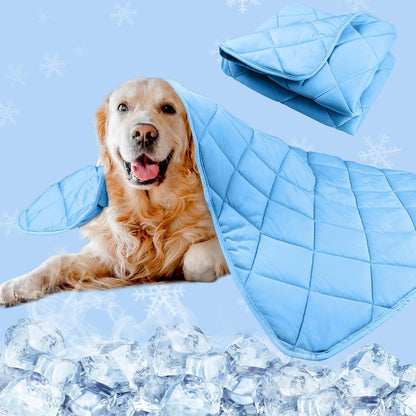 Dog Cooling Mat, Premium Lightweight Pet Cooling Blanket Bed Cover for Dogs, Cat, Puppies | Ice Silk Cooling Pad for Dogs Furniture Protector | Machine Washable Pet Blanket, 28''X40''12