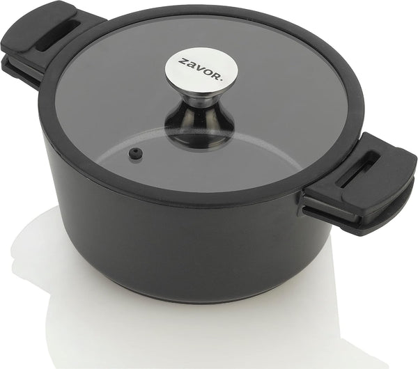 Noir 5 Qt Dutch Oven - Premium Cast Aluminum with Titanium-Based Nonstick Ceramic Coating & Removable Handles - Ultra Lightweight - Oven & Induction Ready | Noir Collection1