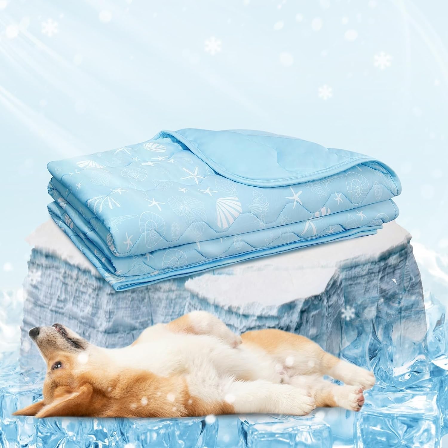 nwk-dog-cooling-blanket-q-max-0-345-ice-silk-cool-to-touch-material-reversible-breathable-bed-cover-furniture-protector-couch-sofa-for-summer-machine-washable-ocean-blue-30-x-40