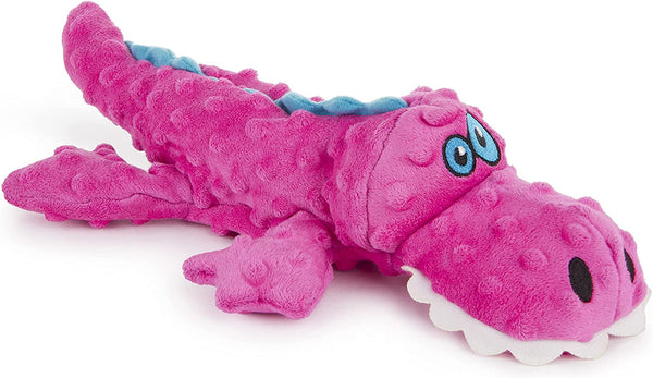 Godog Gators Squeaky Plush Dog Toy with Chew Guard Technology, Durable Fabric & Squeaker for Active Play, Blue, Large12