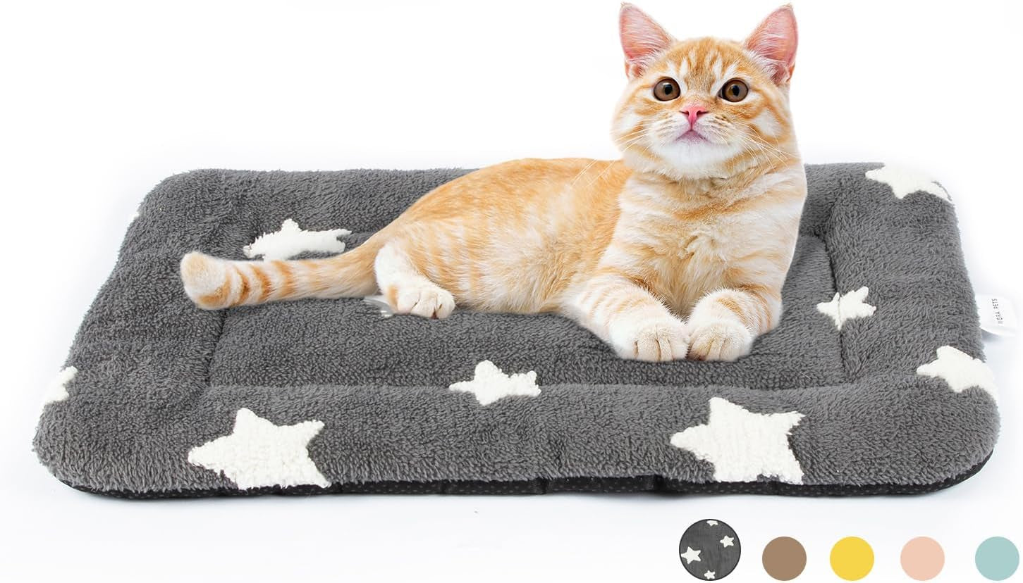 mora-pets-cat-bed-for-indoor-cats-washable-dog-crate-pad-cute-star-dog-bed-mat-for-small-dogs-pet-kennel-pad-for-cage-soft-flat-puppy-kitten-cushion-sleeping-anti-slip-grey-22-x-13