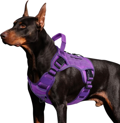 WINGOIN Tactical Dog Harness for Large Dogs, Heavy Duty No Pull Dog Harness with Handle, Adjustable Reflective Military K9 German Shepherd Big Size Dog Vest for Walking, Training, Hunting, Green (L) | with Handle,Adjustable Reflective,Green Military K9 Style,Big Size Dog Vest,For German Shepherd,For Walking Training Hunting17