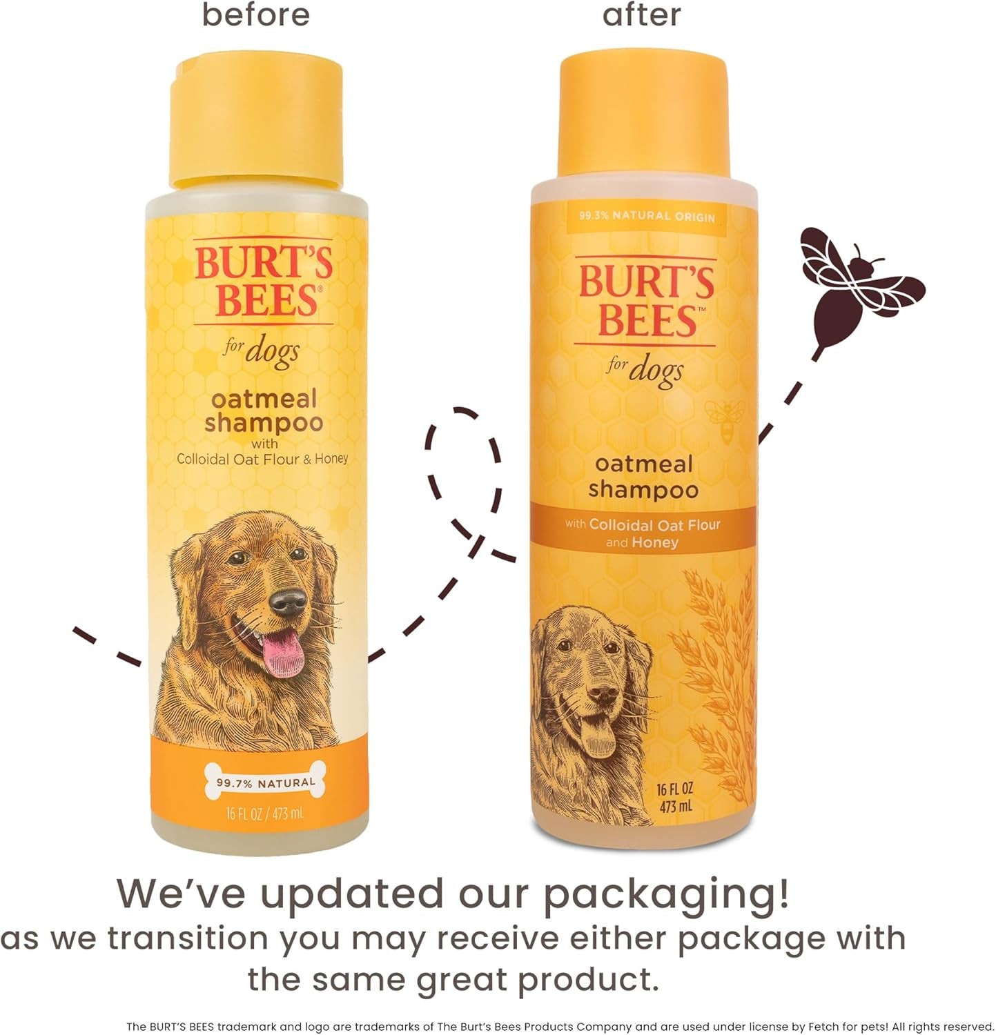 burts-bees-for-pets-oatmeal-dog-shampoo-with-honey-unscented-16-fl-oz-soothing-colloidal-oat-flour-formula-for-itchy-sensitive-dog-skin-ph-balanced-and-sulfate-free-for-regular-use