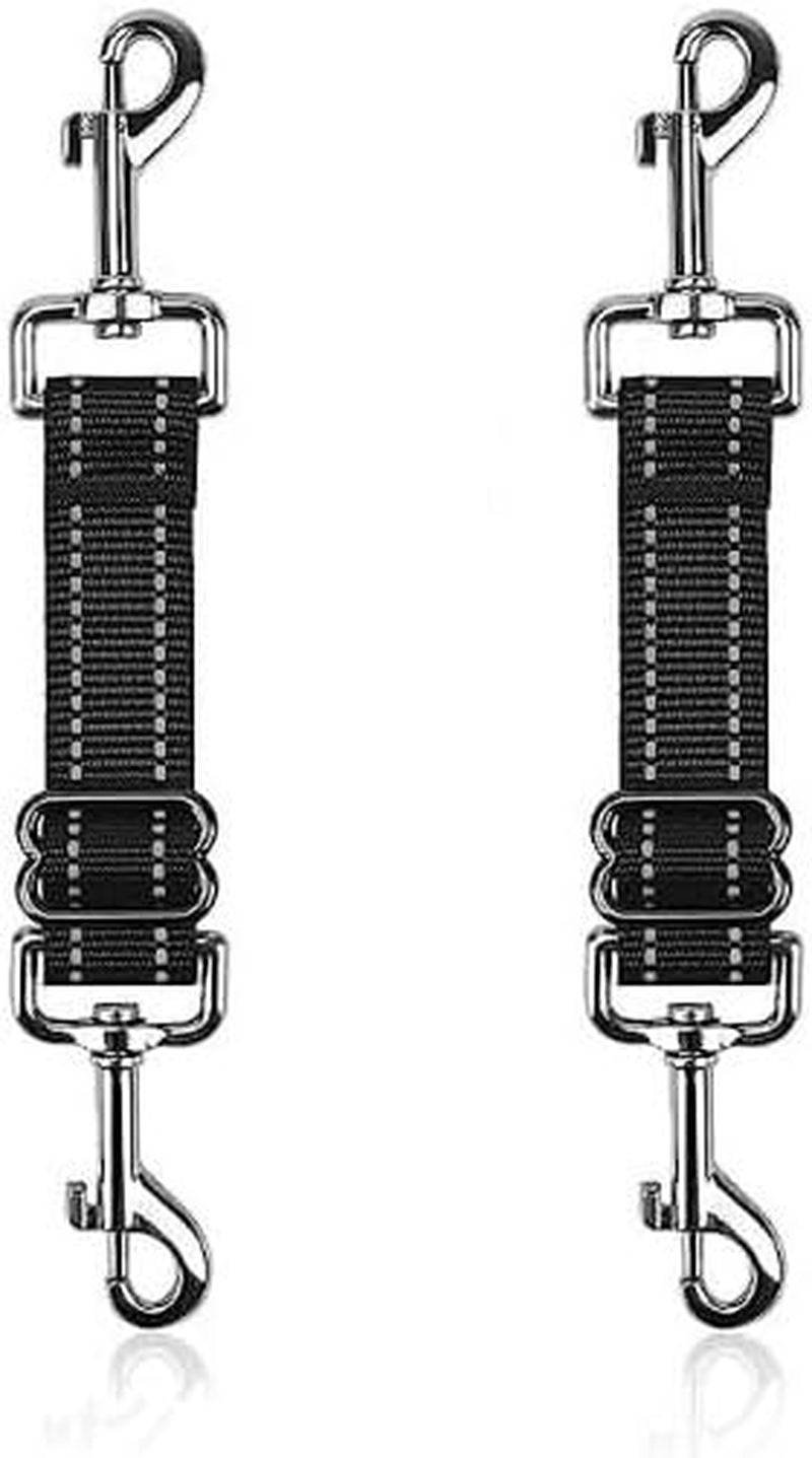 yuepet-dog-safety-collar-clips-2-pack-adjustable-prong-backup-clips-reflective-double-ended-backup-clasp-leash-connector-for-dog-harness-to-collar-safety-clipgrey-black-prong-collar-backup-double-ended-clips-harness-to-collar-connector-reflective-strap-7-8-2-in-adjustable-length-2-pack