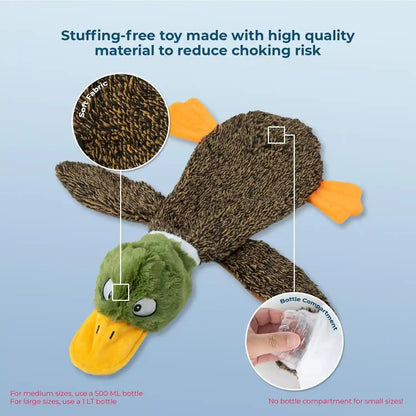 Best Pet Supplies Squeaky Dog Toys with Soft Durable Fabric for Small, Medium and Large Pets Interactive Toy for Indoor Play, Supports Active Biting and Play - 1Wild Duck, Small4